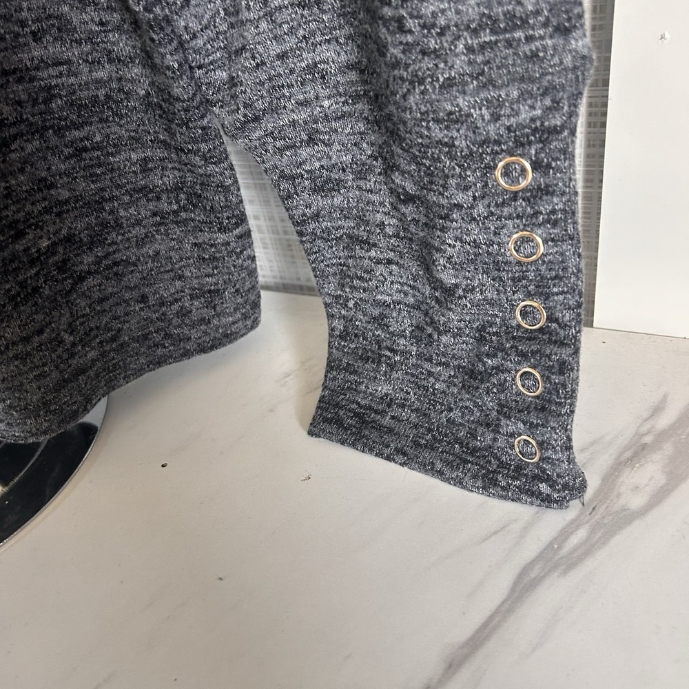 Rafaella Sweater Charcoal Tweed Heather Gray‎ Womens XXL $69 Soft BxCC/JJ/II - Picture 4 of 6